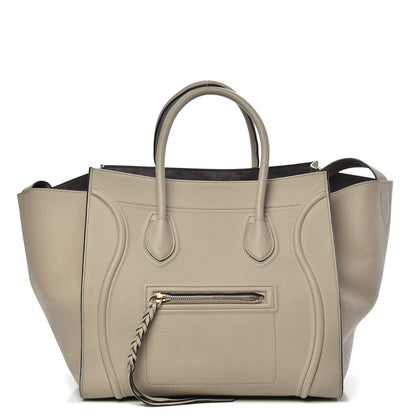 Celine Baby Grained Calfskin Medium Phantom Luggage Quartz 1 of 14