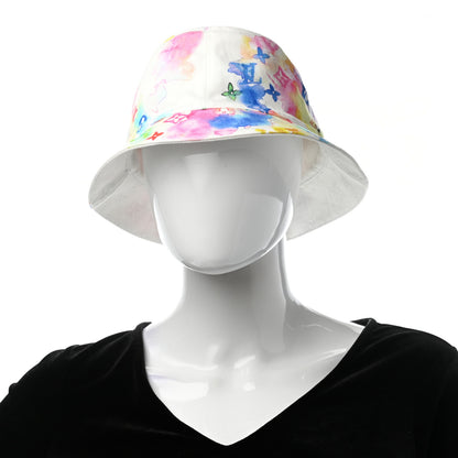 Louis Vuitton Watercolor Cotton Transformable Bob Bucket Hat 60 Multicolor 2 of 14