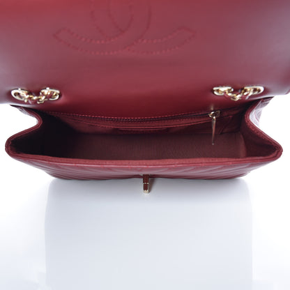 Chanel Calfskin Chevron Quilted Statement Flap Red 7 of 10