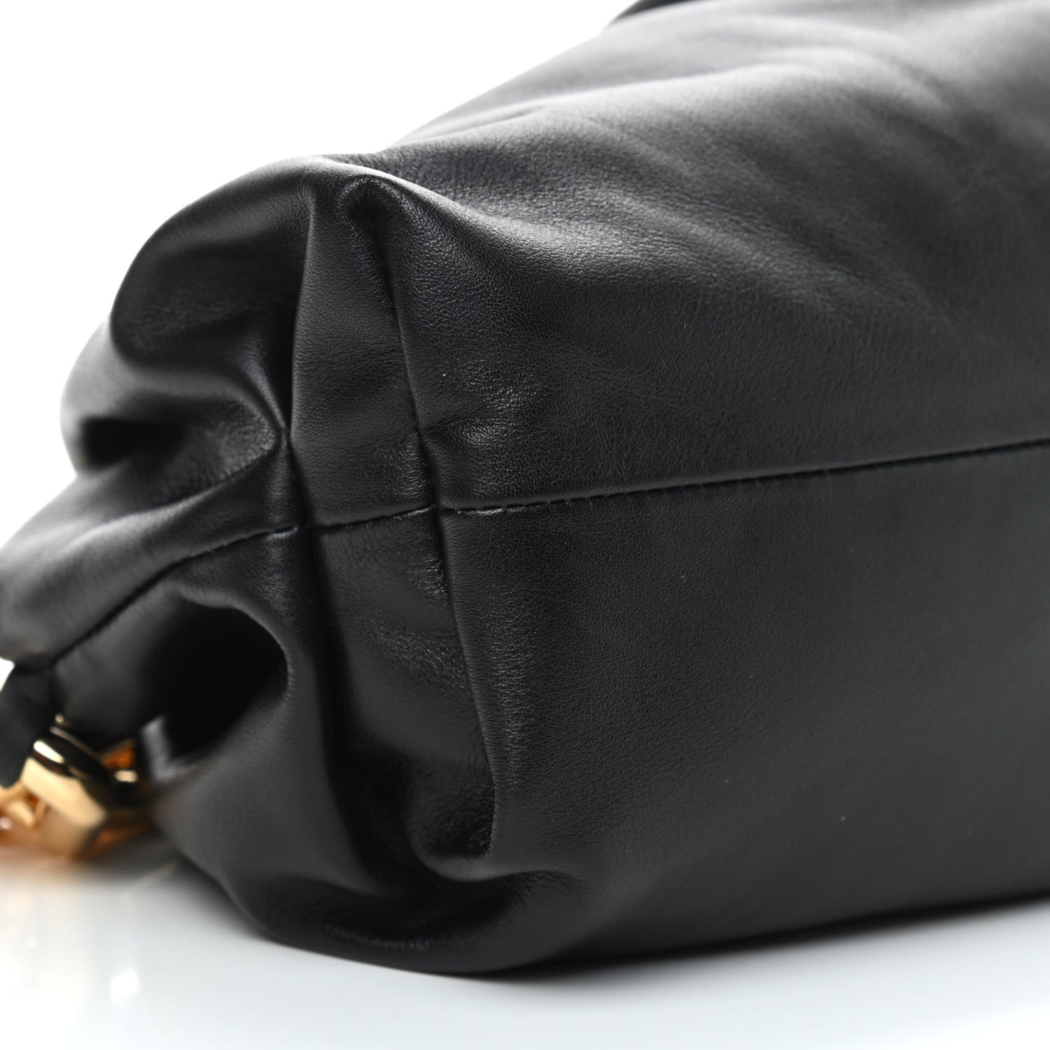 Bottega Veneta Calfskin The Pouch Chain Black 8 of 9