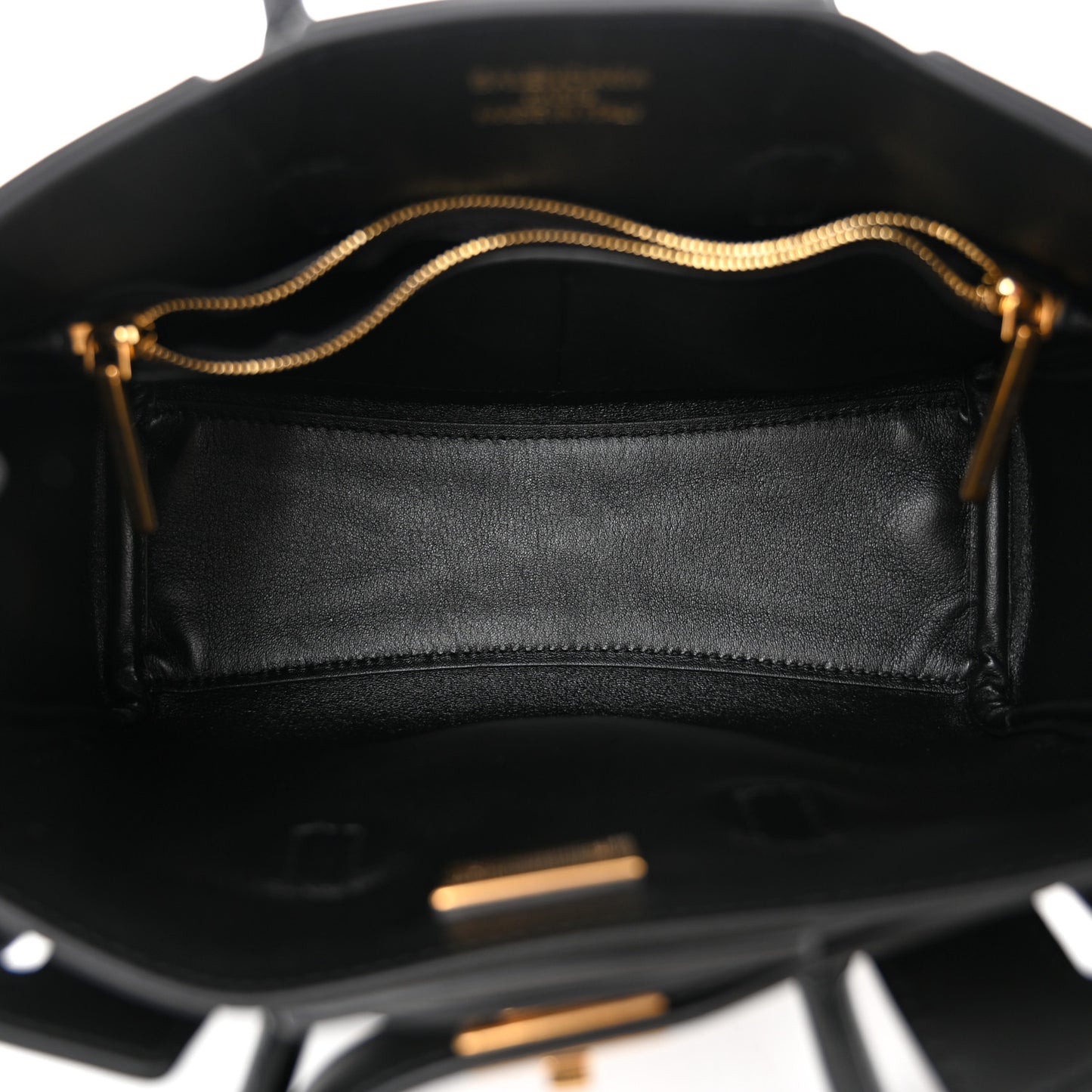 Smooth Calfskin Mini Bel Air Carry All Bag Black