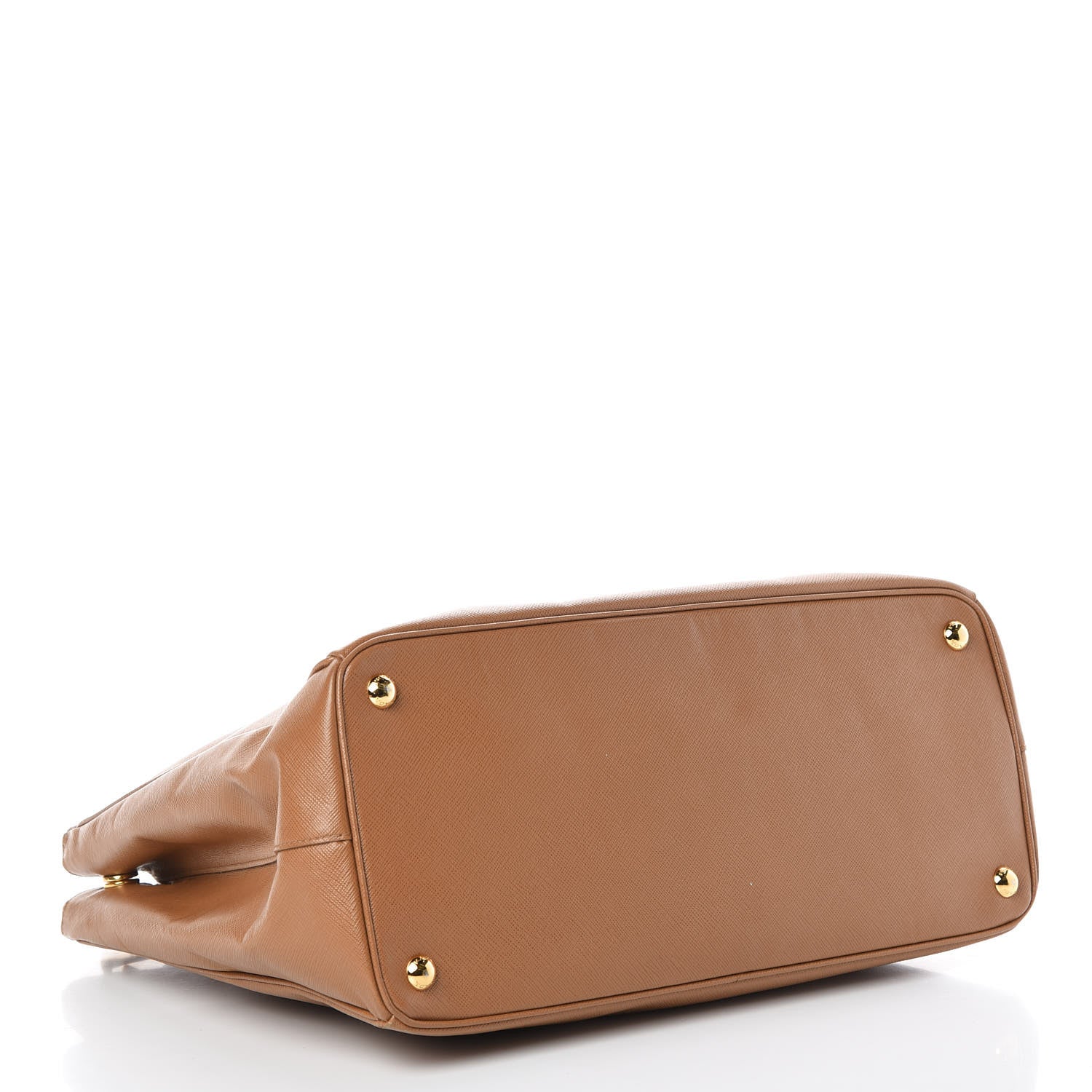Prada Saffiano Large Galleria Double Zip Tote Caramel 4 of 9