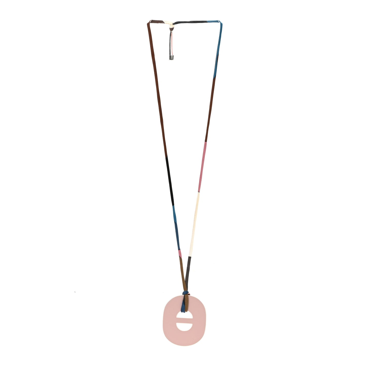 Lacquered Fidelio Pigment Pendant Necklace Rose Multicolor
