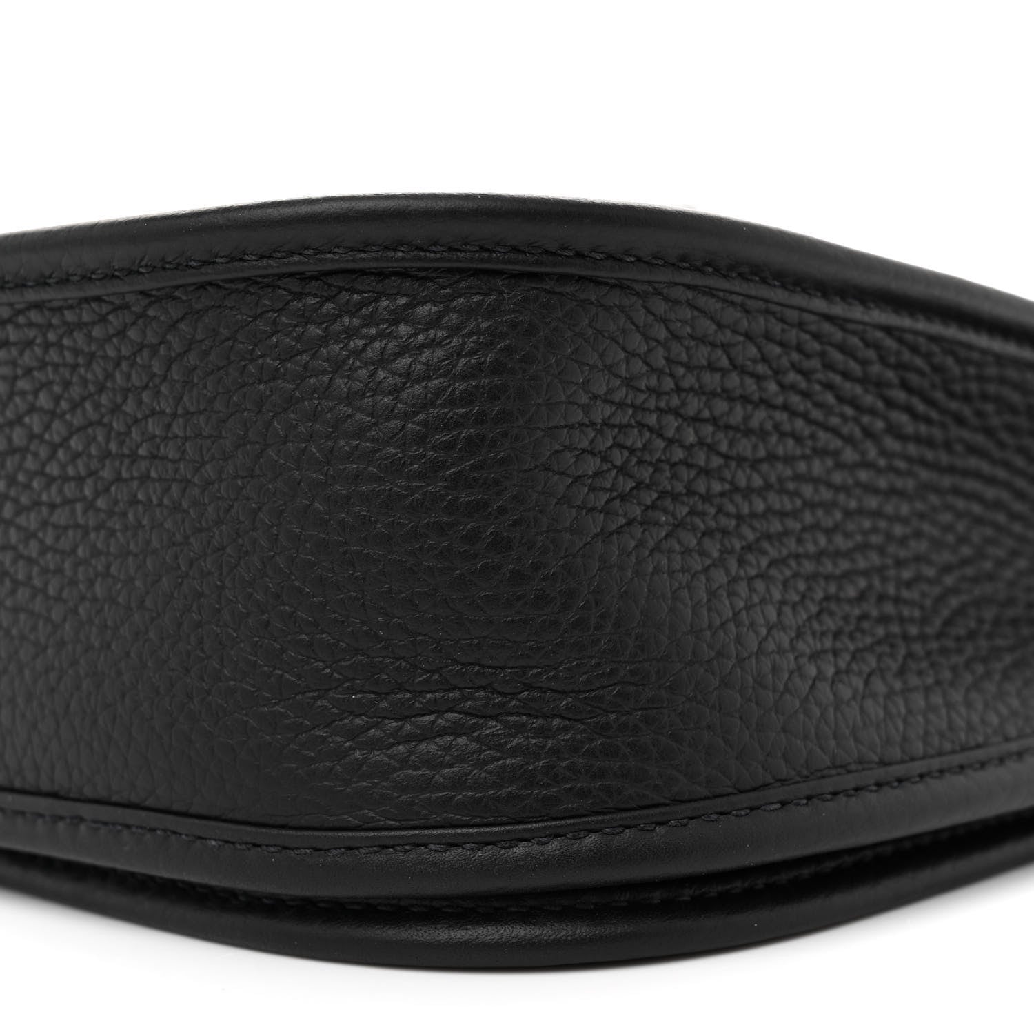 Hermes Taurillon Clemence Evelyne III PM Black 10 of 11