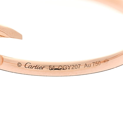Cartier 18K Pink Gold Small Juste Un Clou Ring 54 6.75 4 of 5