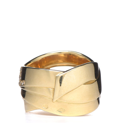 Chanel CHANEL18K Yellow Gold Diamond Bolduc Ring 51 5.75 4 of 5