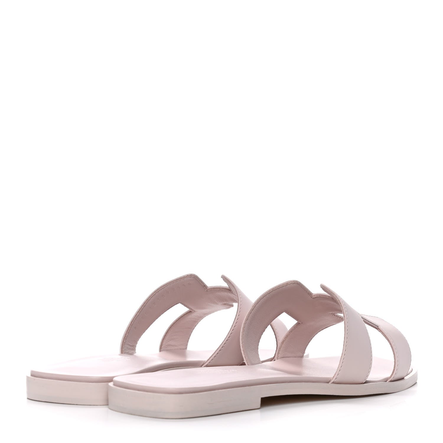 Hermes Calfskin Oran Sandals 38.5 Rose Pétale 4 of 9