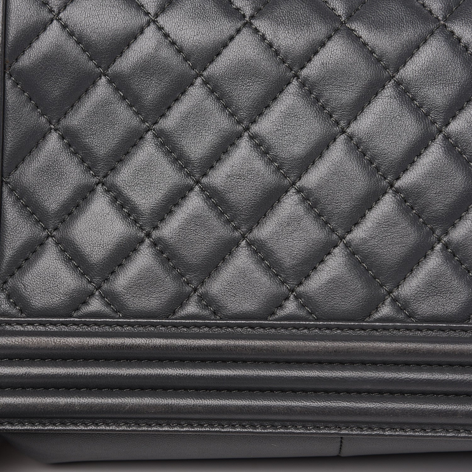 Chanel Lambskin Quilted New Medium Boy Flap Grey 10 of 16