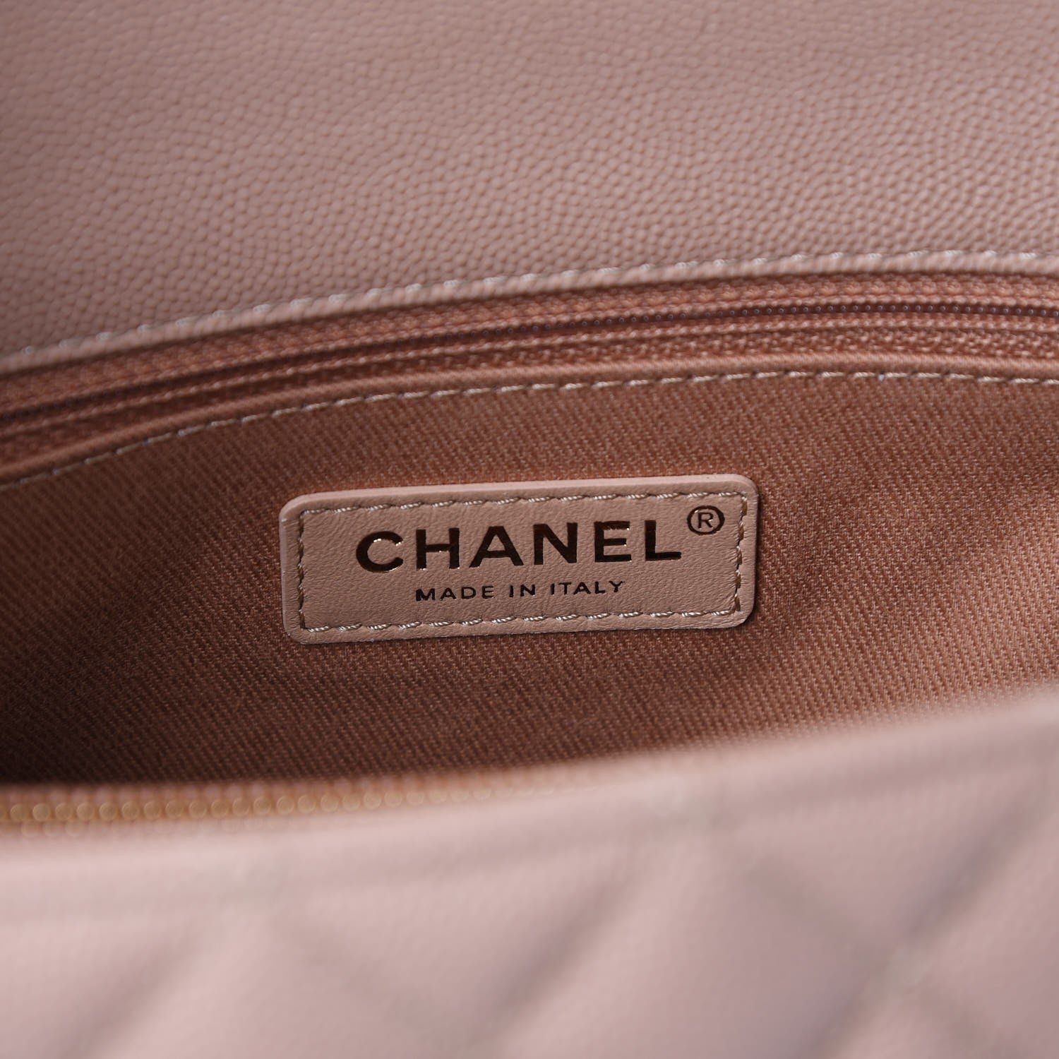 Chanel Caviar Quilted Small Coco Handle Flap Light Beige 8 of 10