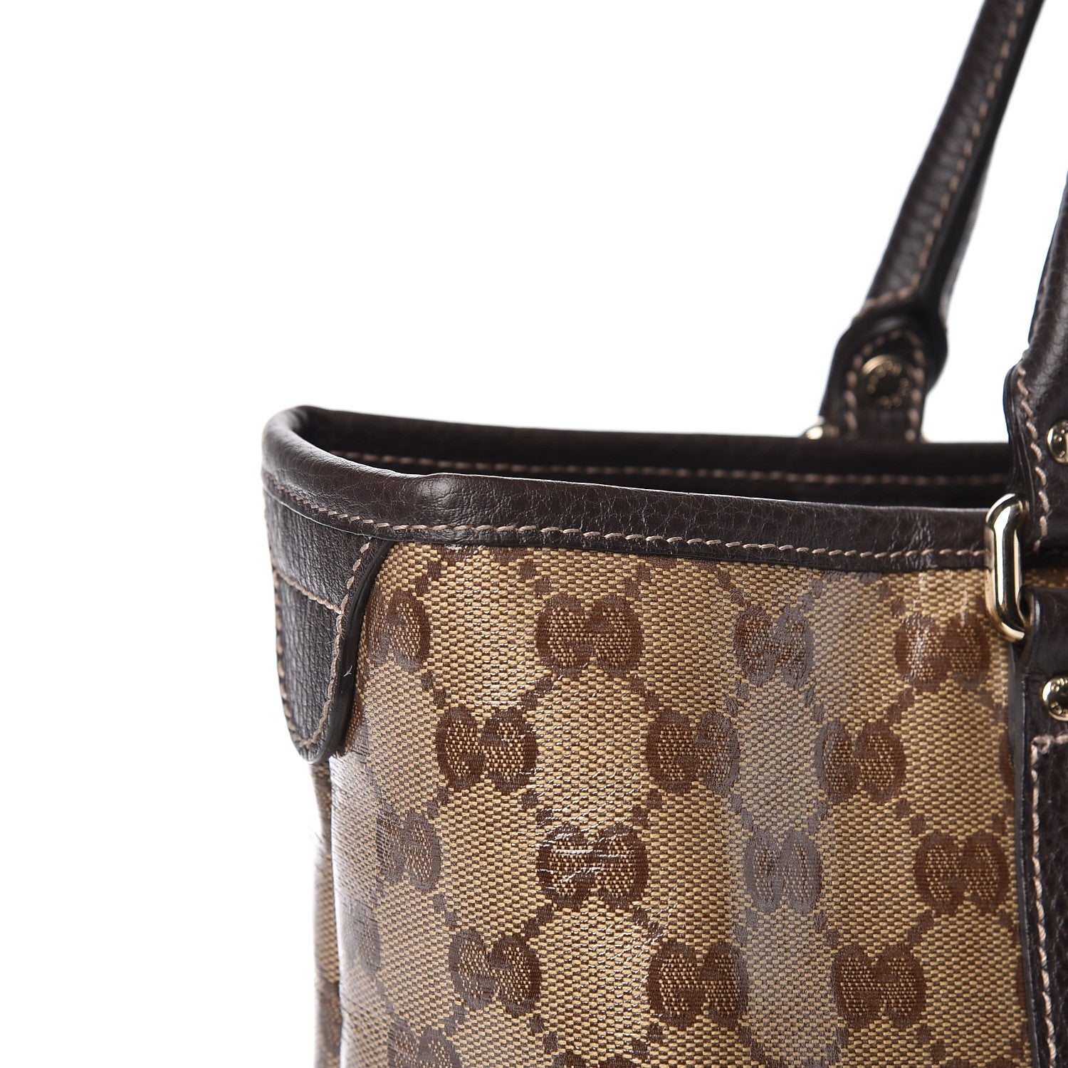 Gucci Crystal Monogram Medium Joy Tote Beige Ebony Testa di Moro 10 of 10