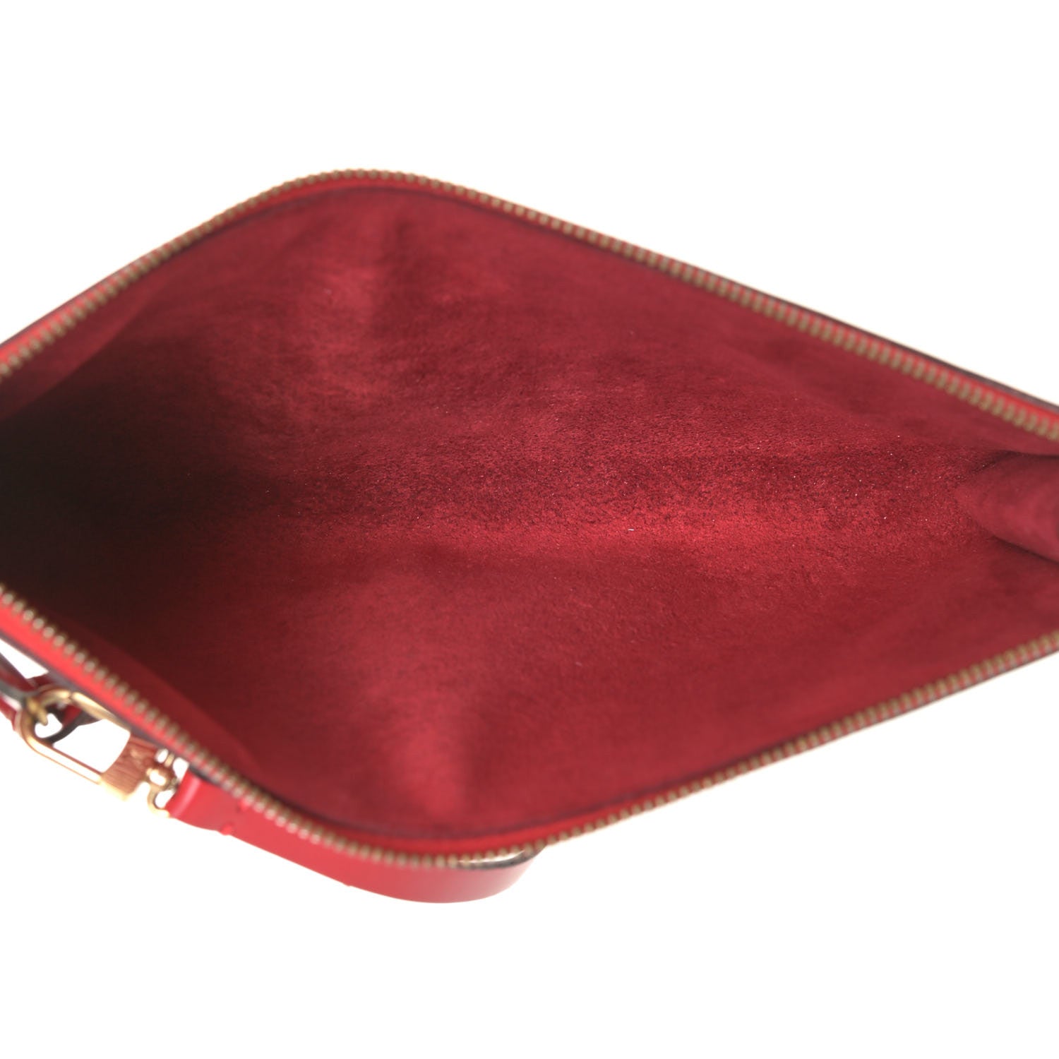 Louis Vuitton Epi Pochette Accessories 24 Castillan Red 5 of 15