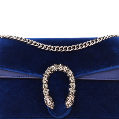 Gucci Velvet Super Mini Dionysus Shoulder Bag Cobalt 11 of 11