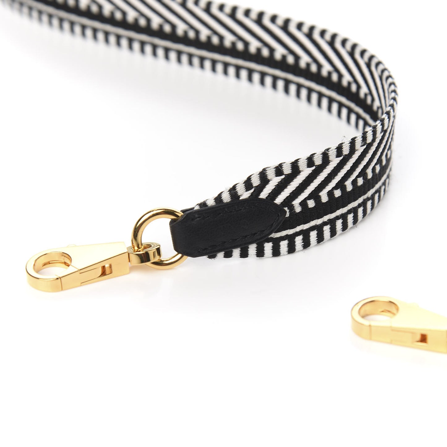 Toile Swift 25mm Sangle Cavale Shoulder Strap Black Ecru