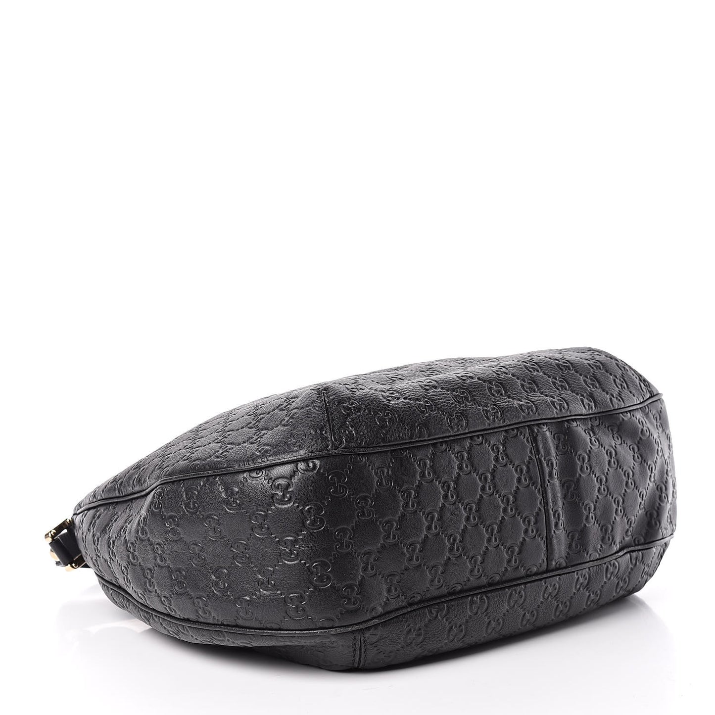 Guccissima Large New Ladies Web Hobo Black