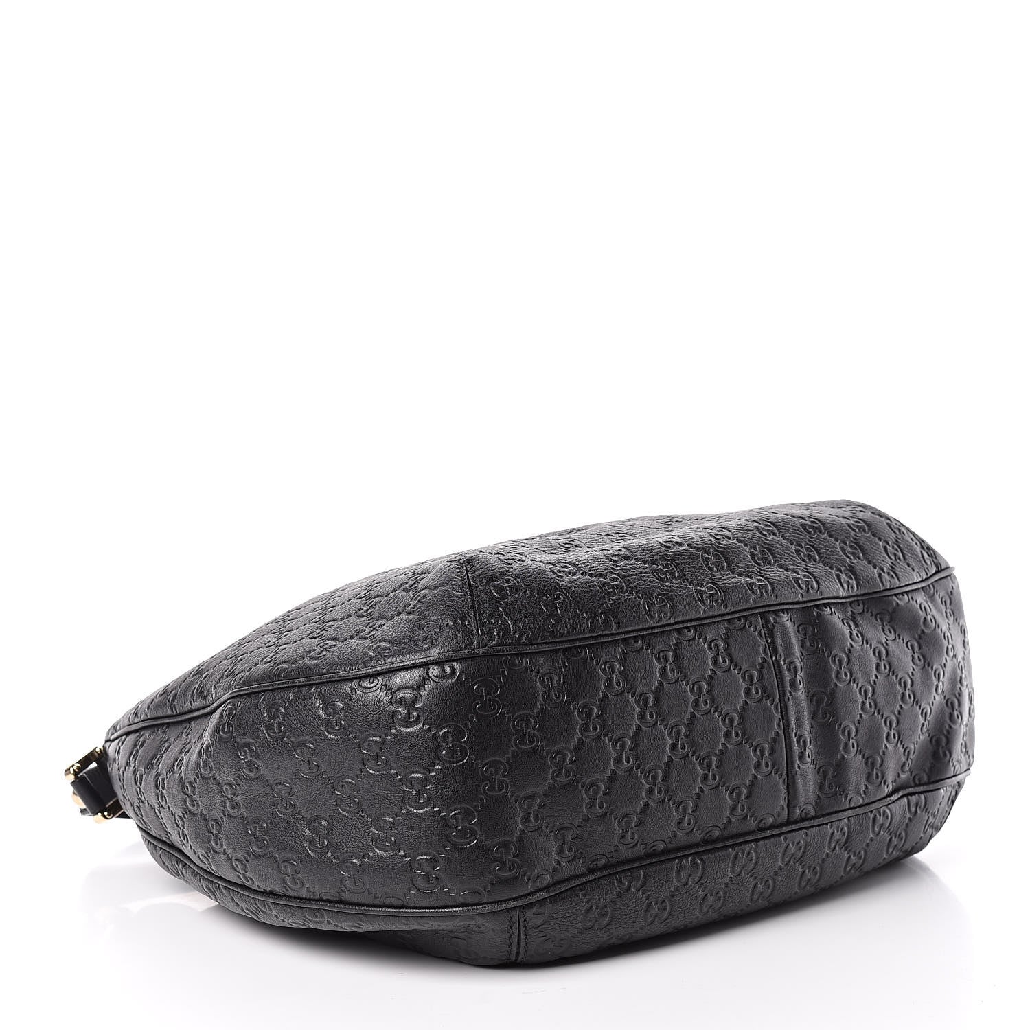 Gucci Guccissima Large New Ladies Web Hobo Black 4 of 20