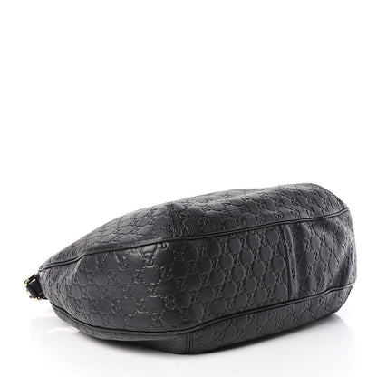 Gucci Guccissima Large New Ladies Web Hobo Black 4 of 20