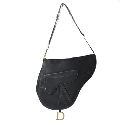 Christian Dior Calfskin Baudrier Saddle Bag Black 1 of 10
