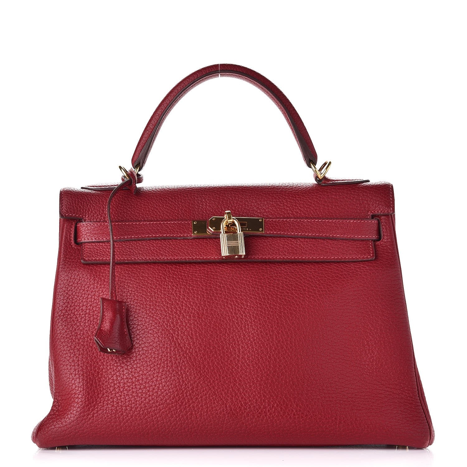 Hermes Taurillon Clemence Retourne Kelly 32 Rouge Garance 1 of 41
