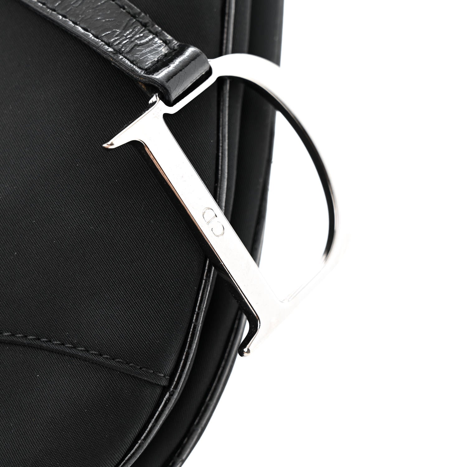 Christian Dior Nylon Saddle Bag Black 12 of 15