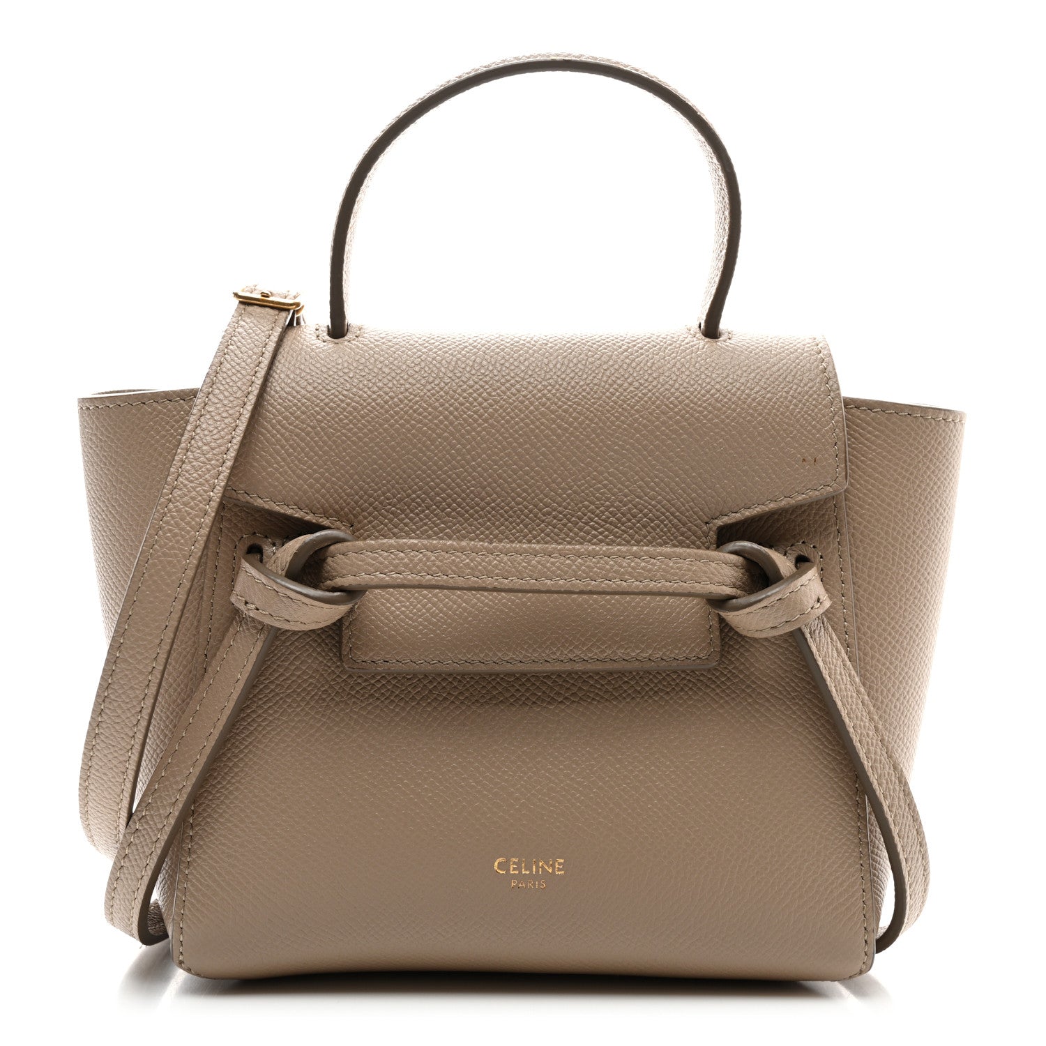 Celine Grained Calfskin Pico Belt Bag Light Taupe 1 of 11