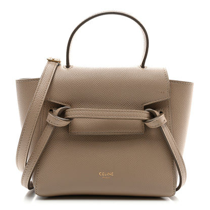 Celine Grained Calfskin Pico Belt Bag Light Taupe 1 of 11