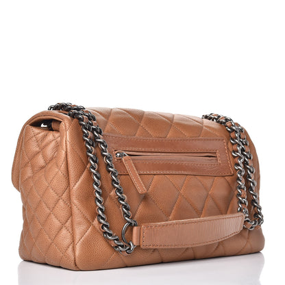 Chanel Caviar Quilted Coco Casual Flap Light Brown 3 of 7