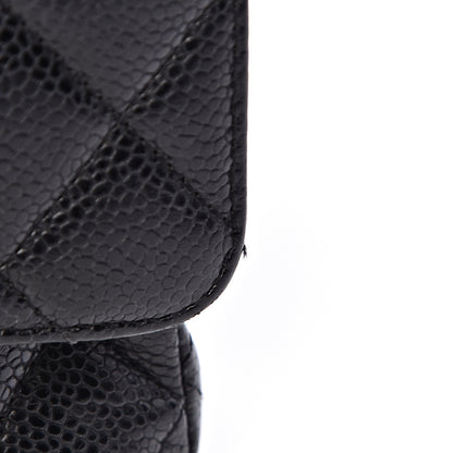 Chanel Caviar Quilted Medium Double Flap Black 14 of 17