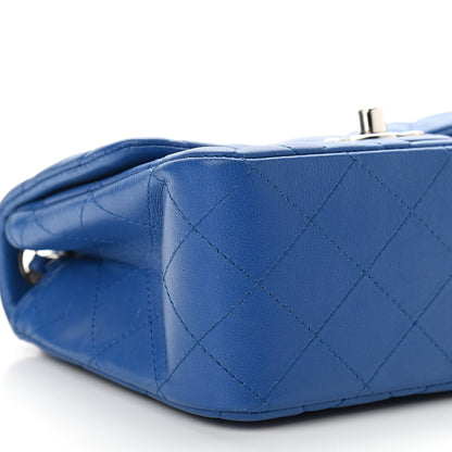 Chanel Lambskin Quilted Mini Square Flap Blue 9 of 11