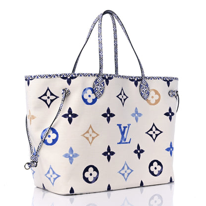 Louis Vuitton Monogram Canvas By The Pool Miami 2.0 Neverfull GM Blue 4 of 9