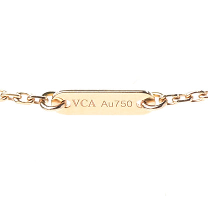 Van Cleef & Arpels 18K Rose Gold Carnelian Sweet Alhambra Heart Pendant Necklace 5 of 7
