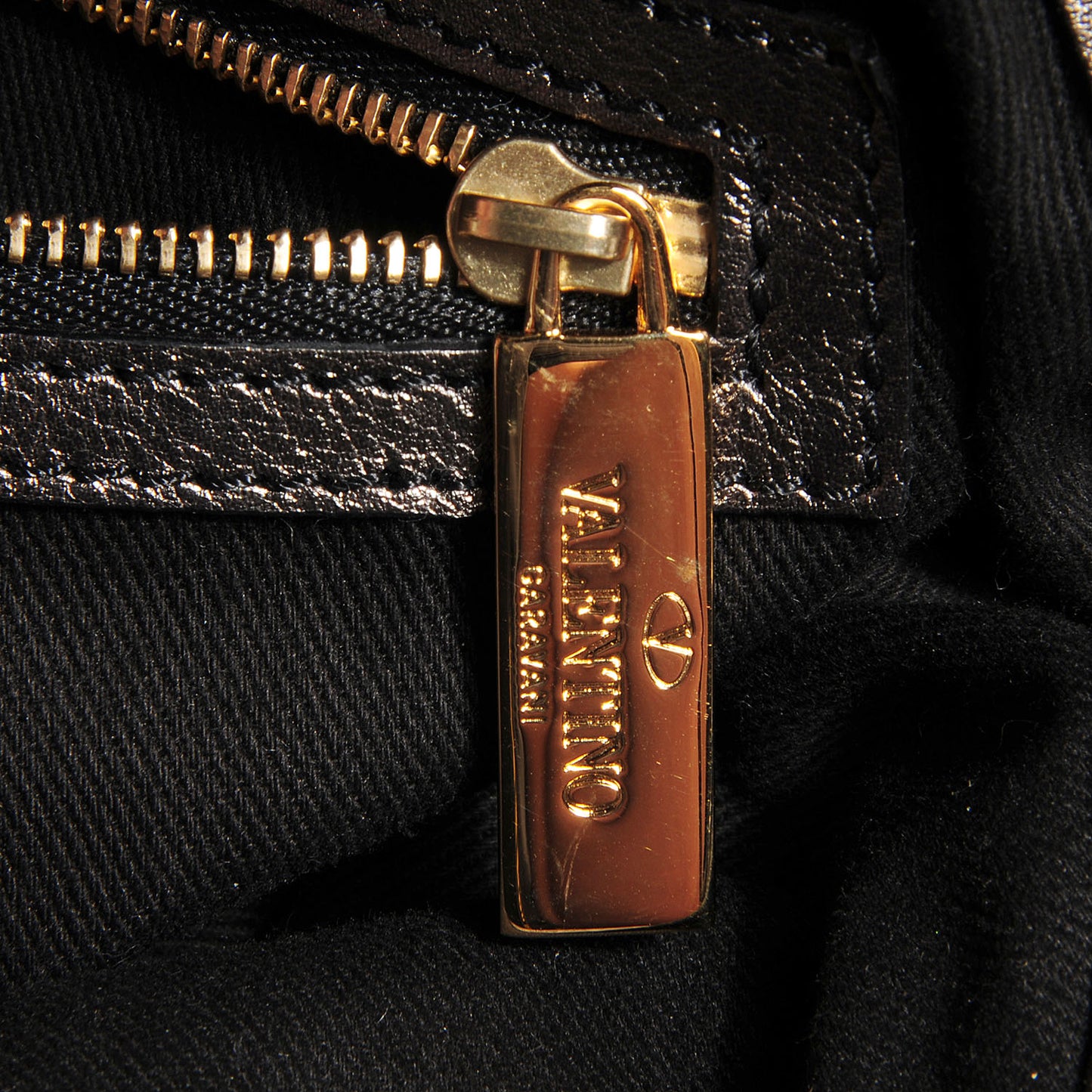Calfskin Vanite Studded Dome Bag Metallic Copper