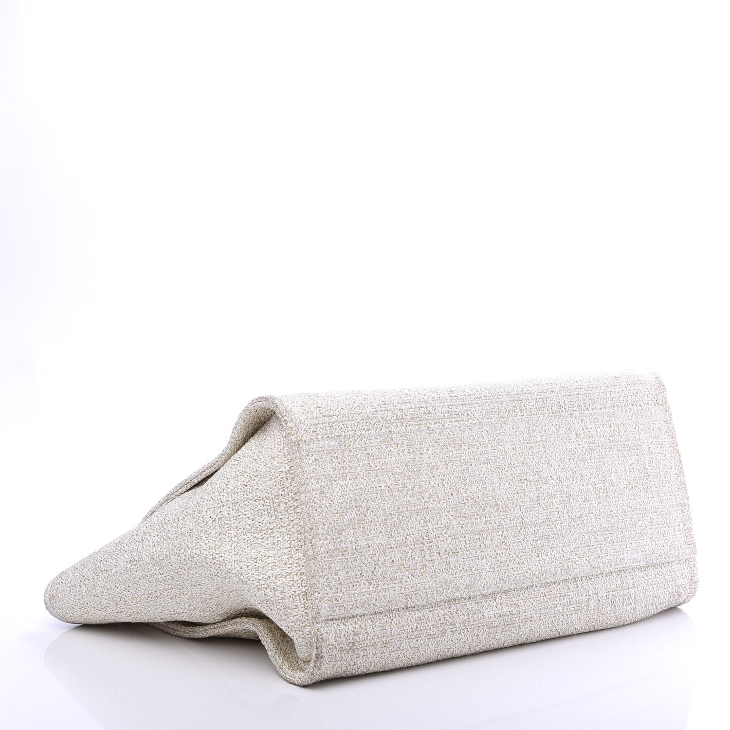 Chanel Lurex Boucle Medium Deauville Tote White 4 of 12