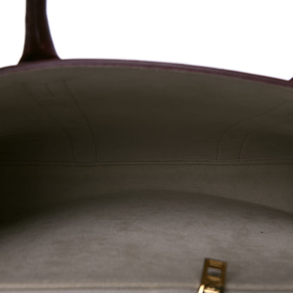 Louis Vuitton Monogram Cuir Plume Very Tote MM Mastic Raisin 4 of 5