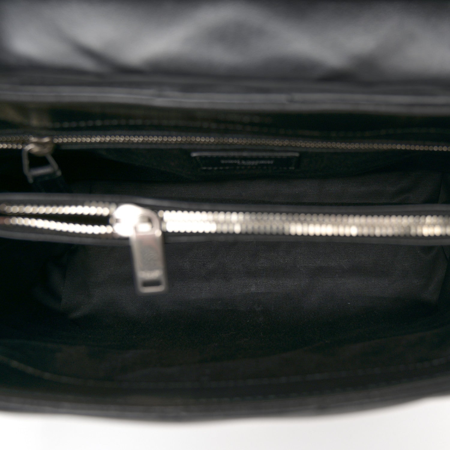 Saint Laurent Calfskin Y Quilted Monogram Medium Loulou Chain Satchel Black 5 of 9
