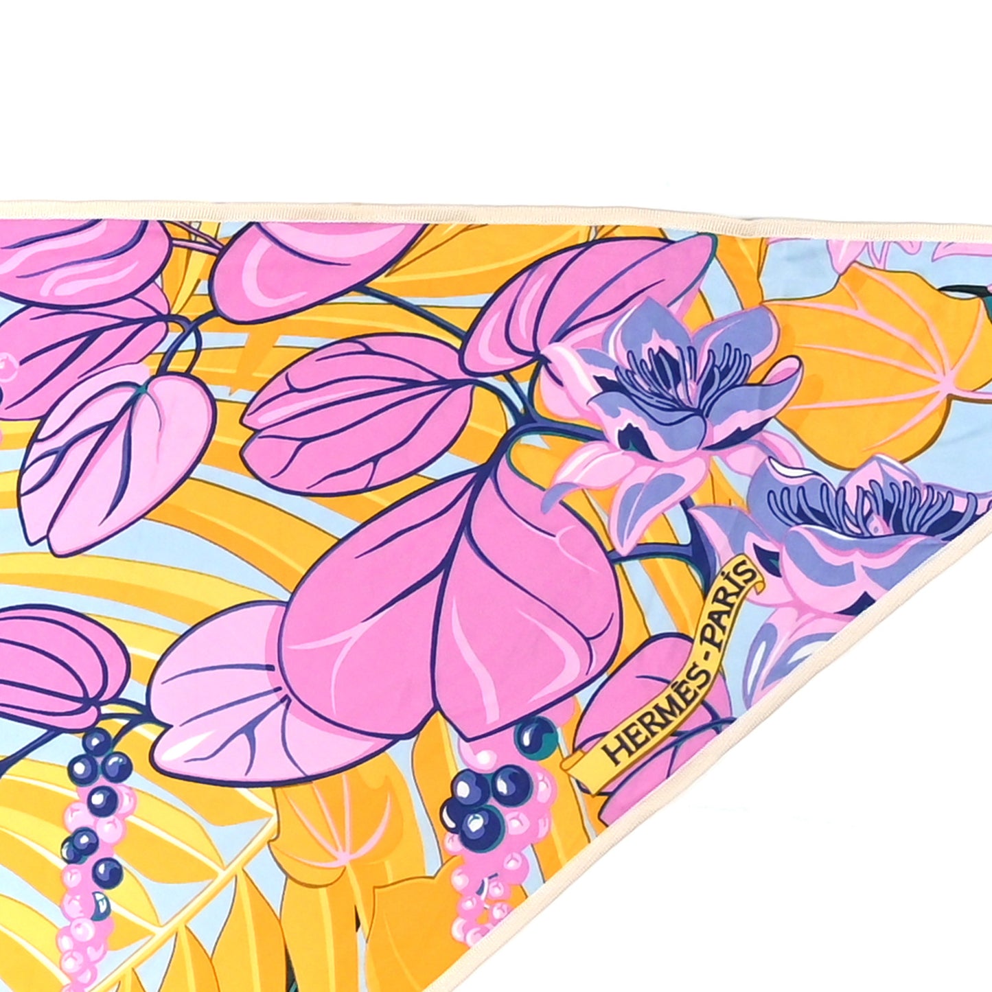 Silk Jersey Flamingo Party Maxi Pointe Triangle Scarf