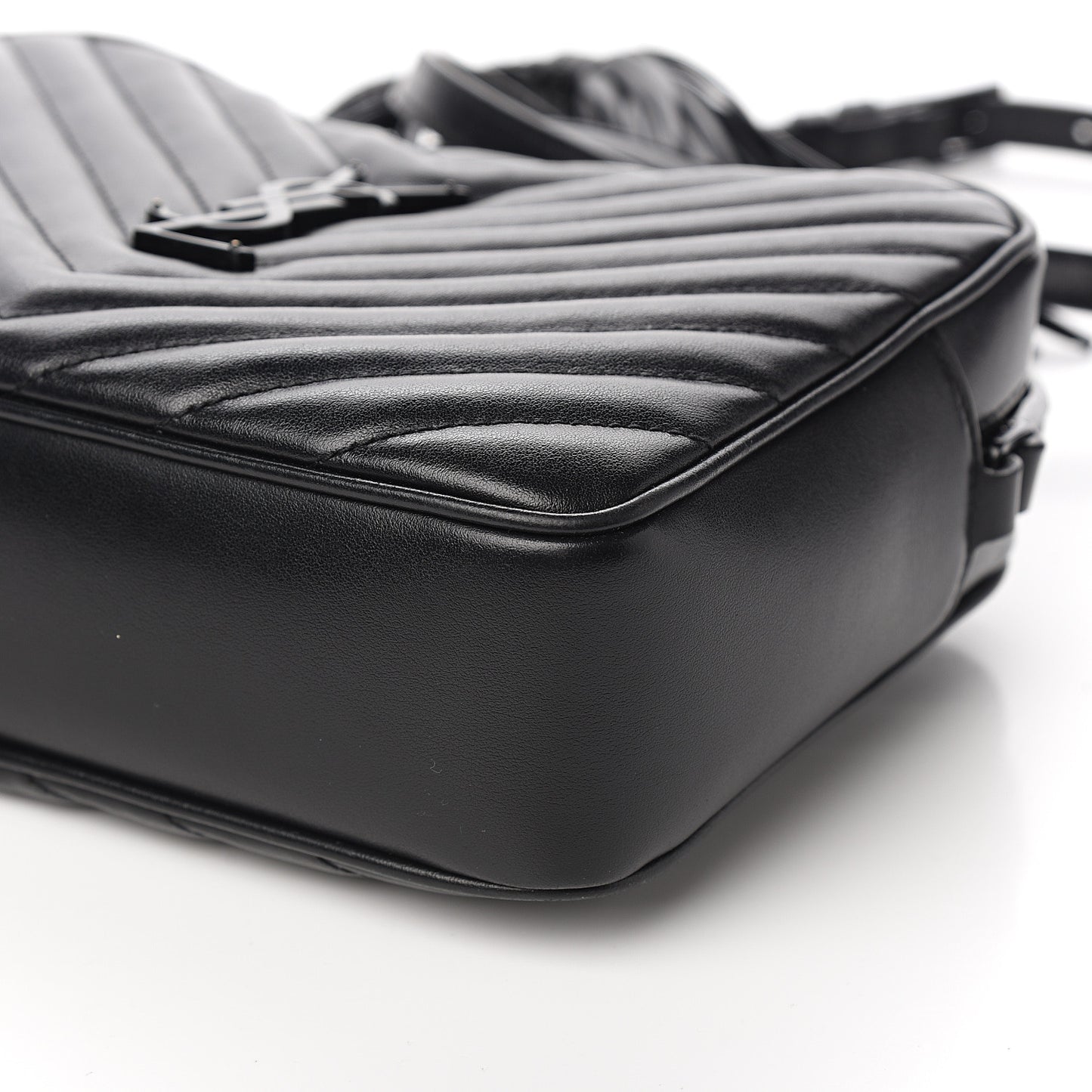 Calfskin Matelasse Monogram Lou Camera Bag Black