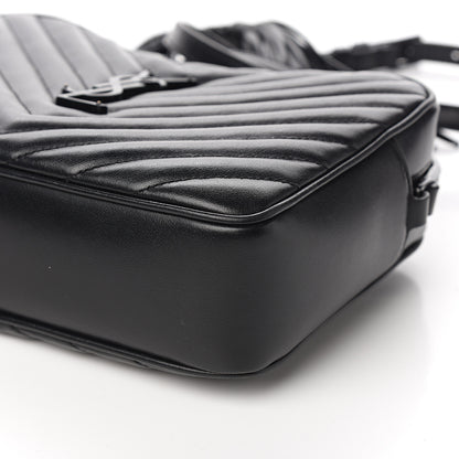 Saint Laurent Calfskin Matelasse Monogram Lou Camera Bag Black 8 of 9