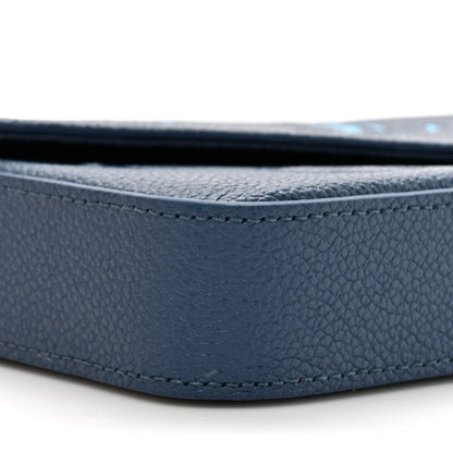 Louis Vuitton Empreinte Monogram Giant Felicie Pochette Chain Wallet Gradient Blue 12 of 13