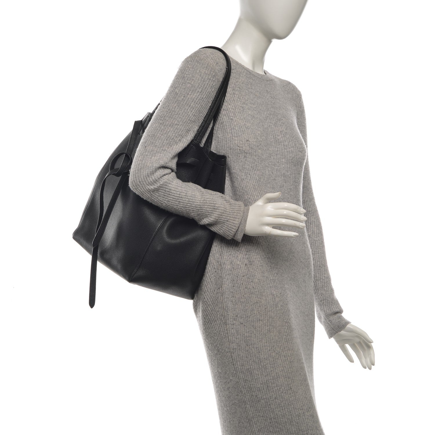 Celine Soft Grained Calfskin Medium Cabas Phantom Black 2 of 8
