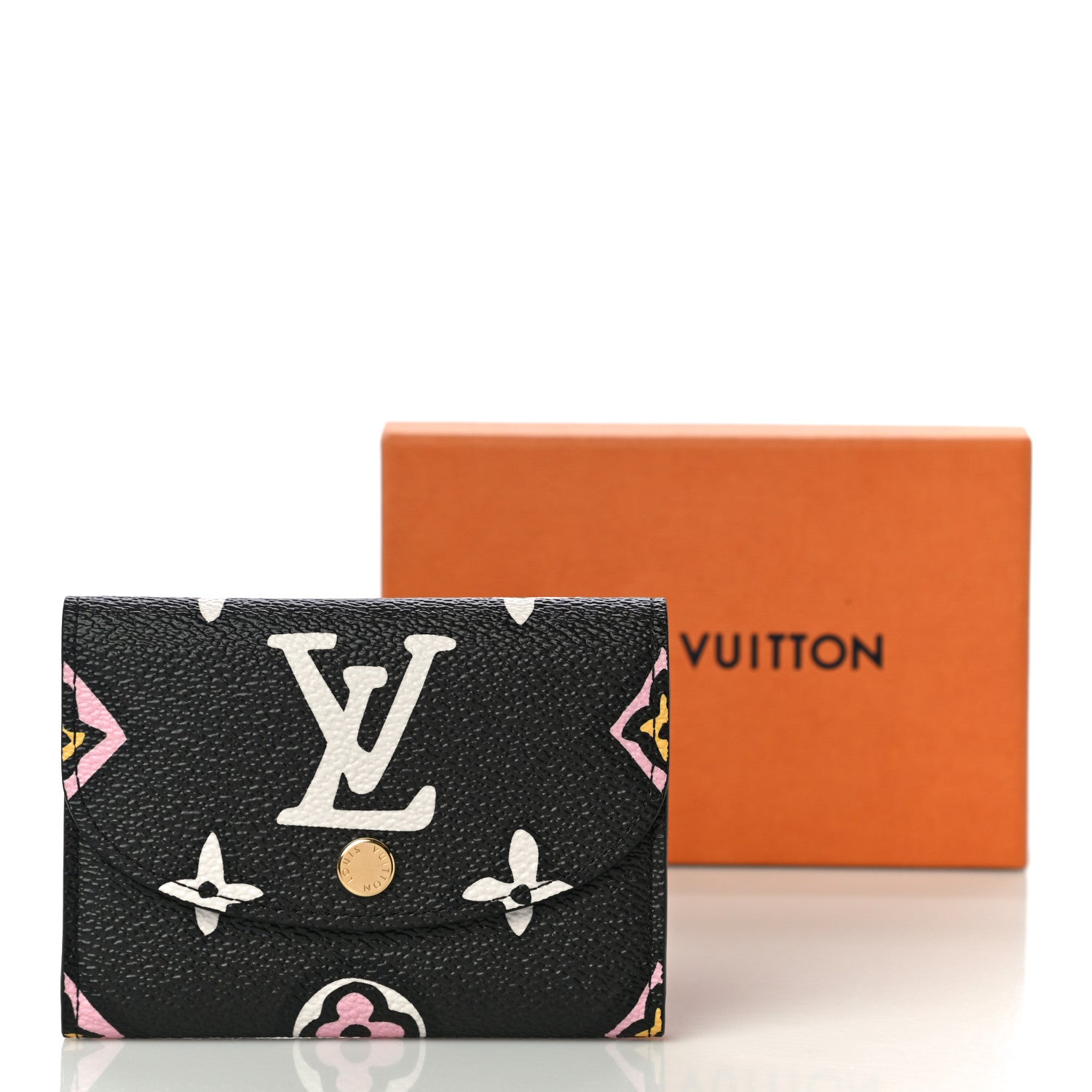 Louis Vuitton Monogram Giant Wild At Heart Rosalie Coin Purse Black 10 of 10