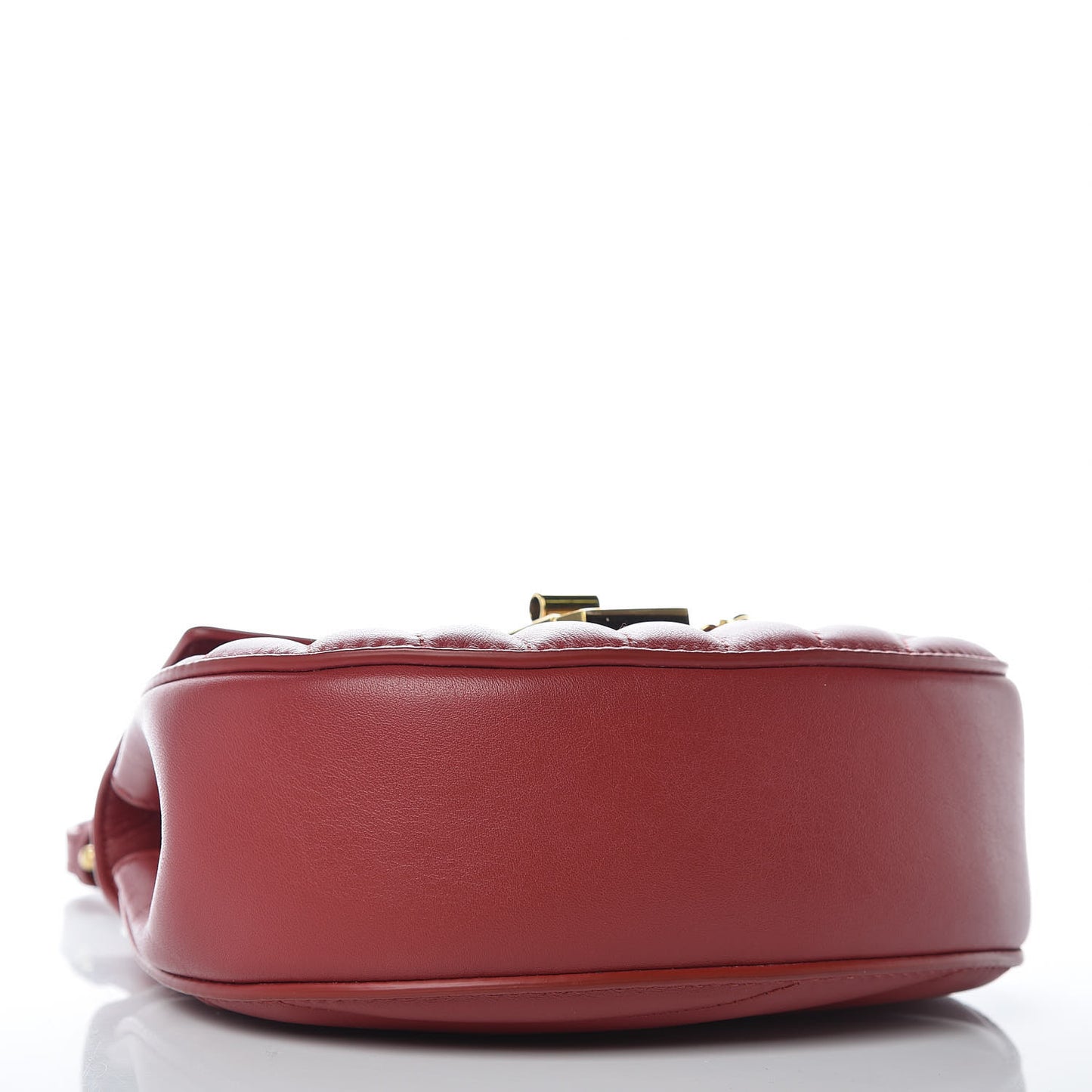 Calfskin Quilted Mini Drew Bijou Shoulder Bag Dahlia Red