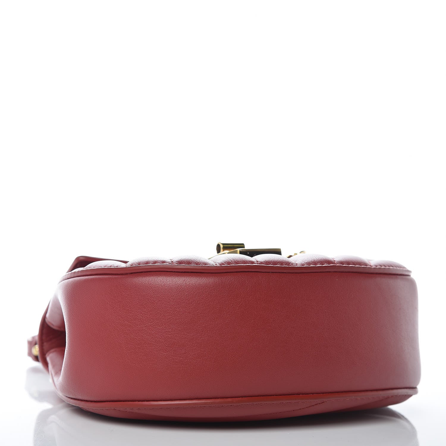 Chloe Calfskin Quilted Mini Drew Bijou Shoulder Bag Dahlia Red 4 of 8