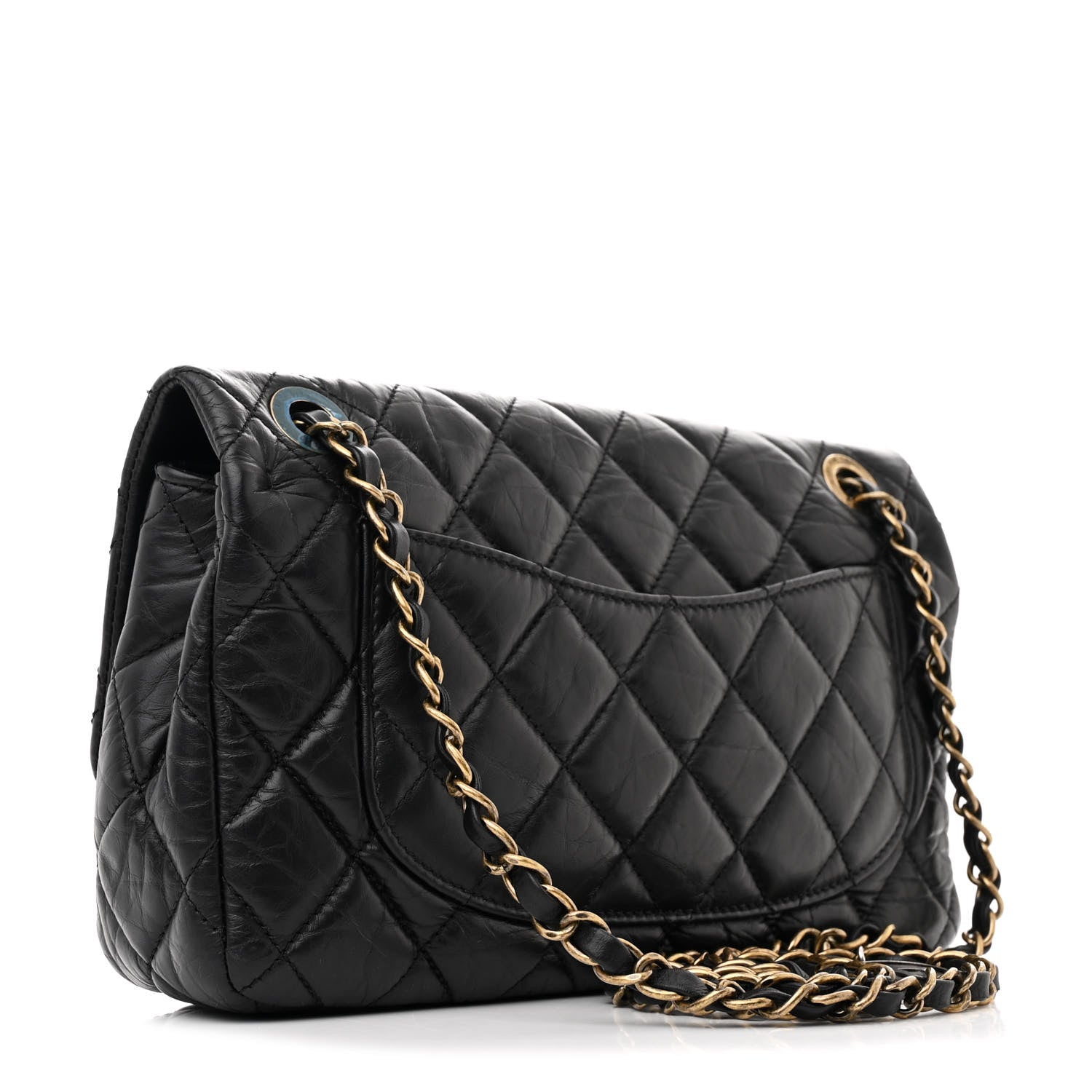 Chanel Aged Calfskin Quilted Medium Medallion Flap Black 3 of 11