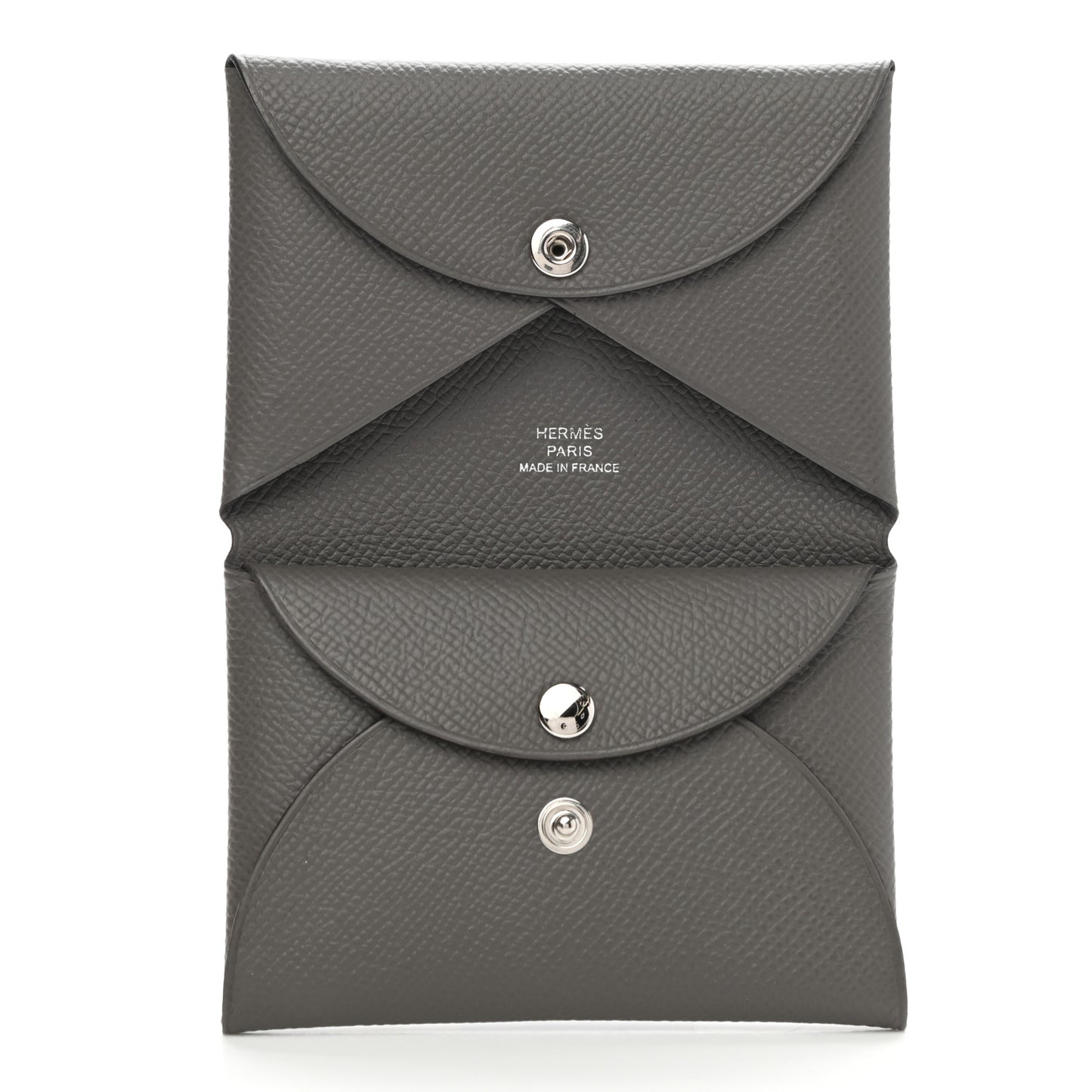 Epsom Calvi Duo Card Case Gris Meyer