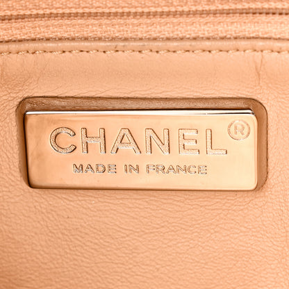 Chanel Metallic Deerskin Luxe Ligne Flap  Silver 6 of 10