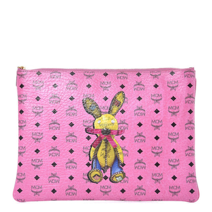 MCM Visetos Rabbit Pouch Pink 1 of 11