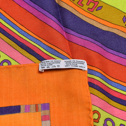 Hermes Cashmere Silk Tohu Bohu Shawl 140 4 of 5
