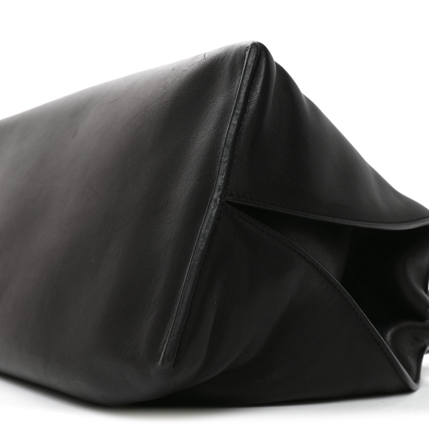 The Row Saddle Calfskin Sienna Shoulder Bag Black 9 of 9