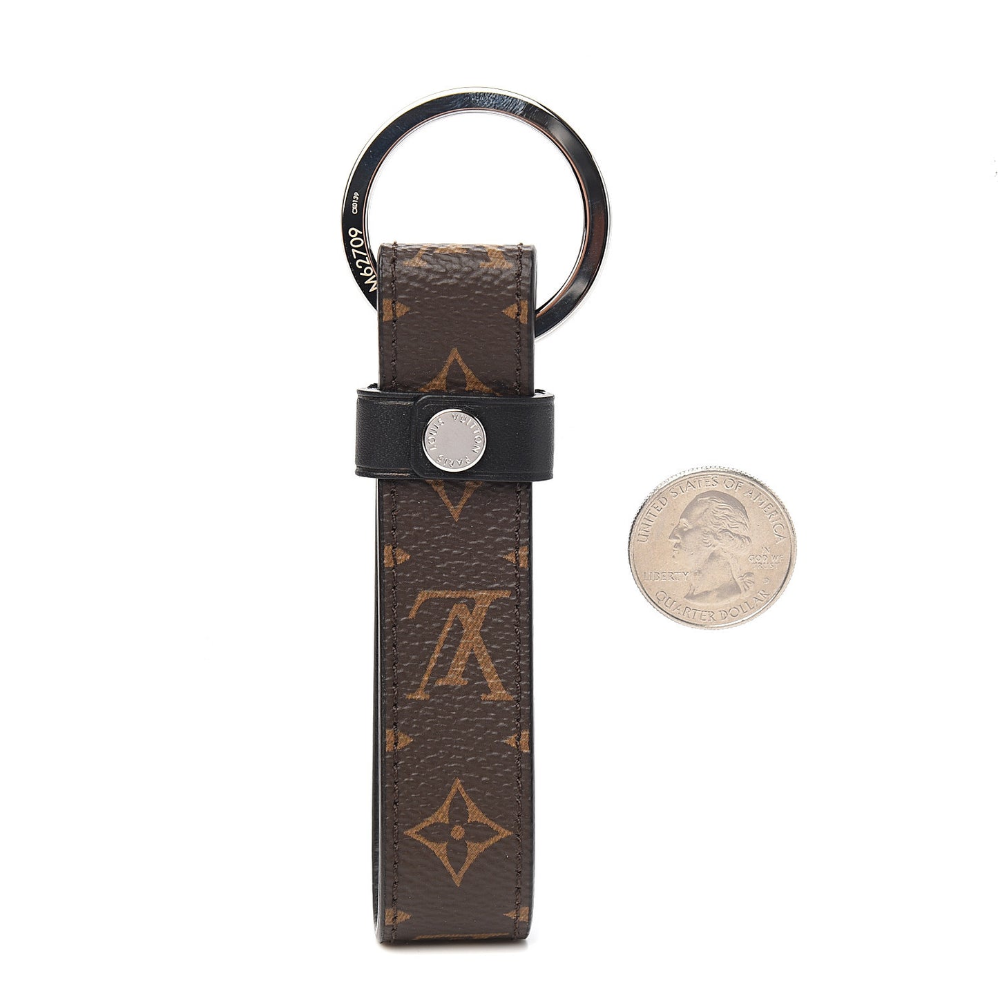 Monogram LV Dragonne Bag Charm Key Holder