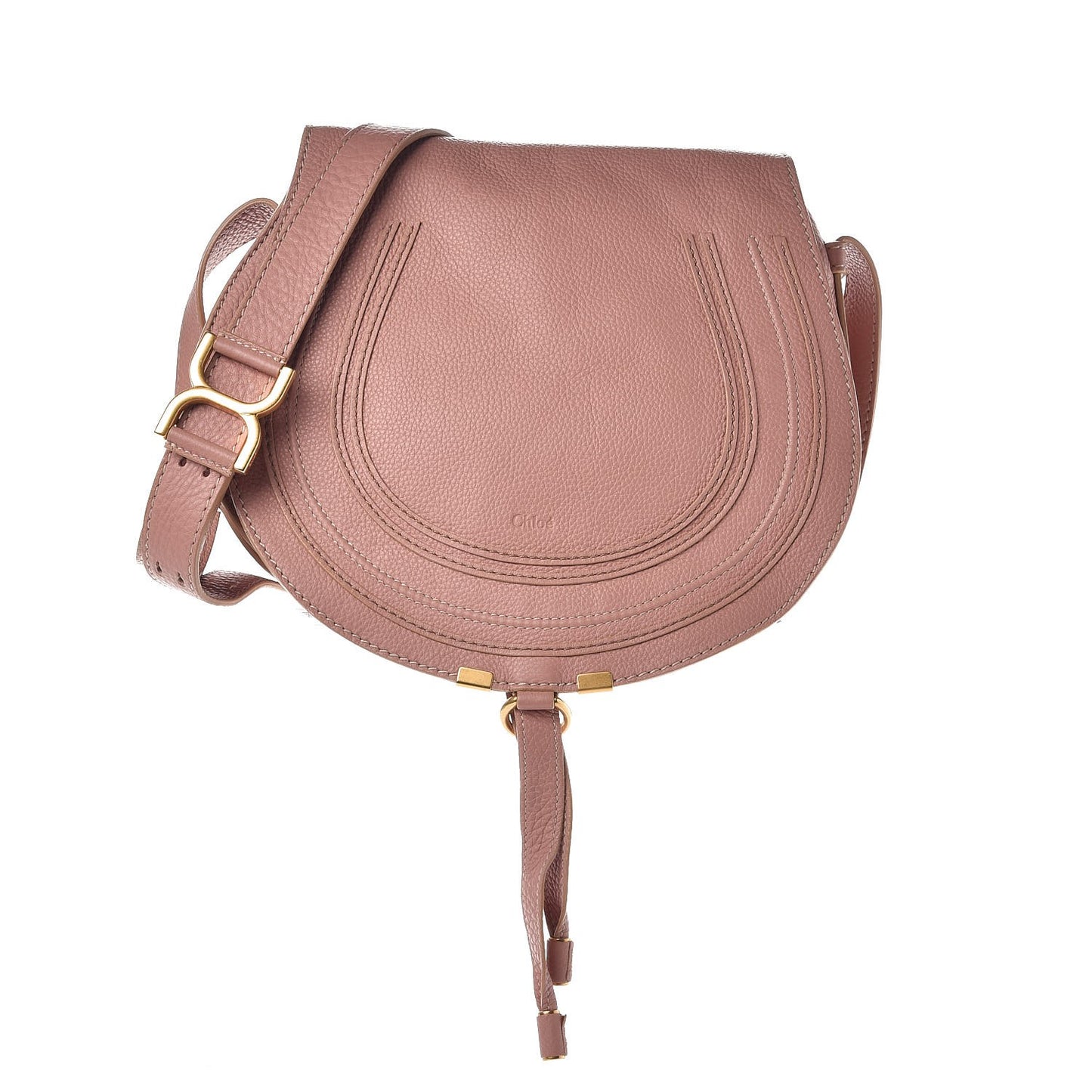 Calfskin Medium Marcie Shoulder Bag Anemone Pink